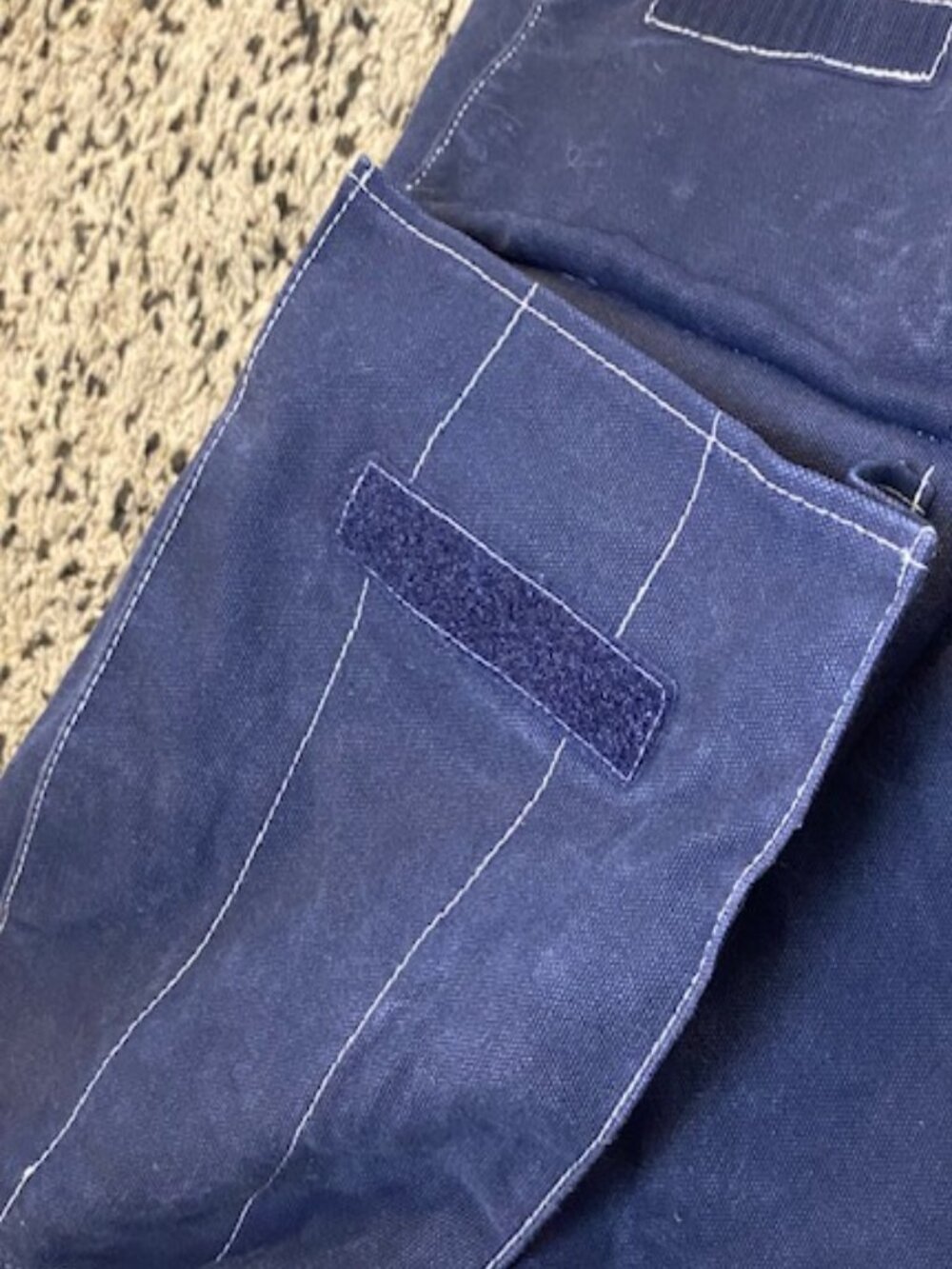 Vintage GAP Cotton Duffle bag Laundry College Blue Travel - Picture 10 of 12